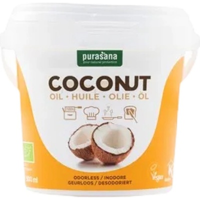 Purasana Odorless Organic Coconut Oil [2000 грама]
