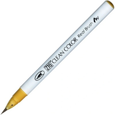 Akvarelová fixa KURETAKE ZIG Clean Color Real Brush, Mustard (067)