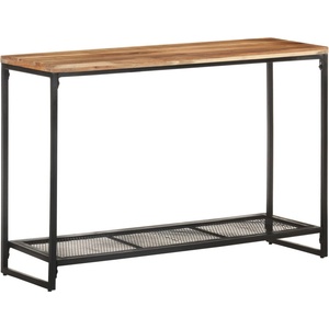vidaXL Конзолна маса, 110x35x75 см, акациево дърво масив (320249)