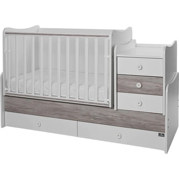 Lorelli Легло Lorelli - Maxi Plus, 3Box, 70 х 160 cm, бяло/арт (10150580043P)