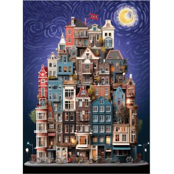 Anatolian - Puzzle Amsterdam Starry Night - 1 000 piese