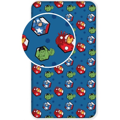 Jerry Fabrics Prostěradlo Avengers 03 Bavlna 90x200