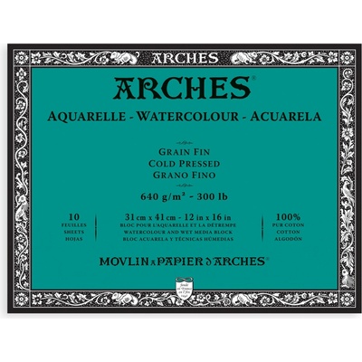 Blok Arches Cold Pressed, 640 g/m2 - 31 x 41 cm