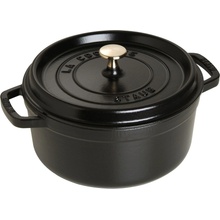 Staub Cocotte hrnec kulatý 24 cm 3,8 l černý