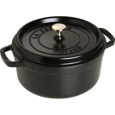 Staub Cocotte hrnec kulatý 24 cm 3,8 l černý
