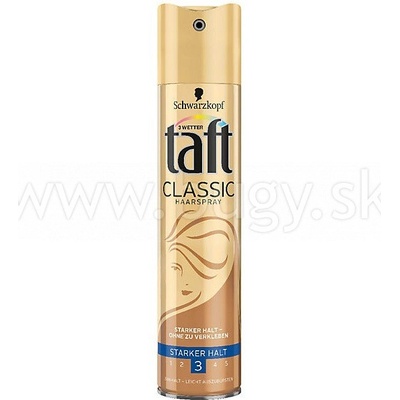 Taft Classic 3 lak na vlasy silno tužiaci 250 ml