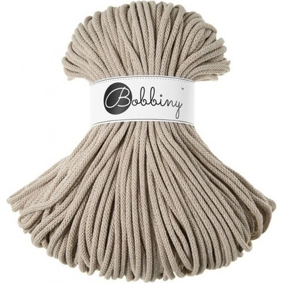 Bobbiny bavlněná šňůra PREMIUM 5mm beige