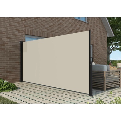 BestBerg BBSU-S300C Zatahovací markýza 180 x 300 cm / černá/krémová