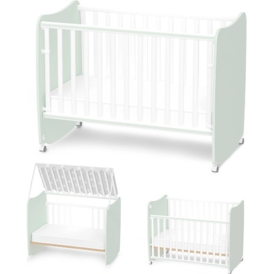 Lorelli Бебешко легло Lorelli Premium - Stars, 60 x 120 сm, White & Milky Green (10150610040A)