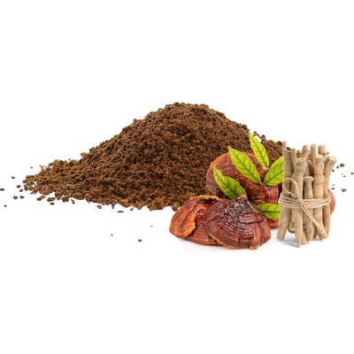 ManuCafe Adaptogenní káva s reishi a ashwagandhou pouze mletá 250 g