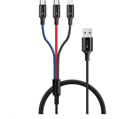 CONNECT IT Wirez 3in1 USB-C & Micro USB & Lightning, 1, 2 m