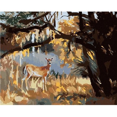 zuty Malování Podle Čísel Srna Pod Stromem D. Rusty Rust 80 x 100 Cm Plátno