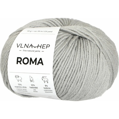 Vlna Hep Příze Roma 133020 – Světle šedá