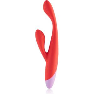 DreamToys Love Signal Double Beat вибратор със стимулиране на клитора 19 см