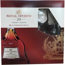 Royal Oporto Tawny 20y 20% 0,7 l (dárkové balení 2 sklenice)