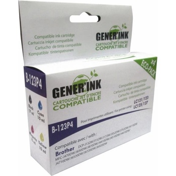 Image 1 of Compatible Мастилница GENERIK LC123/121/125 BROTHER, (BK-C-M-Y) (LF-INK-BROT-LC123-Pack)