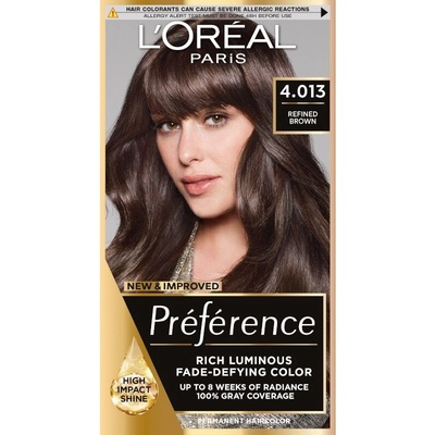 L'Oréal L'Oréal Préférence Боя за коса, 4.013 Refined Brown