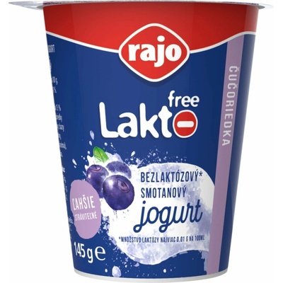 Rajo Lakto Free Smotanový jogurt čučoriedka 145 g