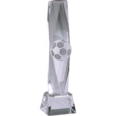Skleněná fotbalová trofej 25 cm