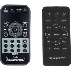 GENERAL Silvercrest sbs60b2 - дистанционно управление дубликат (sbs60b2) Дистанционно