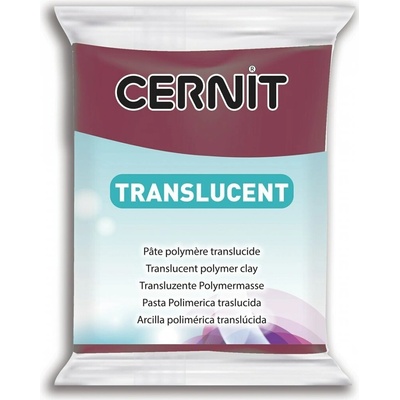 Cernit translucent bordový 56 g 411