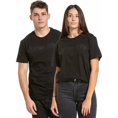 Meatfly Unisex тениска Meatfly Joe Black/Black Meatfly | Cheren | МЪЖЕ | S