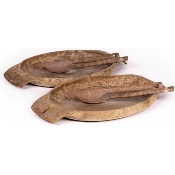 KUPILKA Комплект прибори за хранене Kupilka 2 чинии, 2 ножа, 2 вилици, кафяв (T00051538)