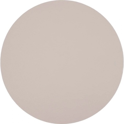 Eulenschnitt Oboustranné prostírání Heart Creme Ø 35 cm béžová barva
