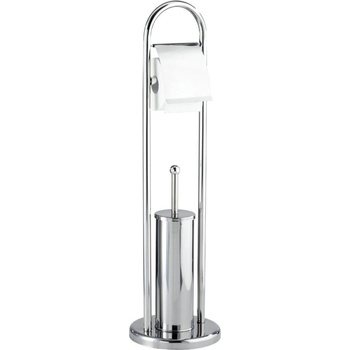 WENKO Четка за тоалетна с поставка за тоалетна хартия в сребристо Vasto - Wenko (16993100)