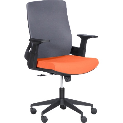 Работен офис стол Carmen 7545 - оранжев-сив (3520355_2)