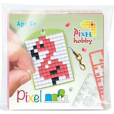 Pixelhobby Мозайка с пиксели Pixelhobby, Ключодържател - Фламинго (23134)