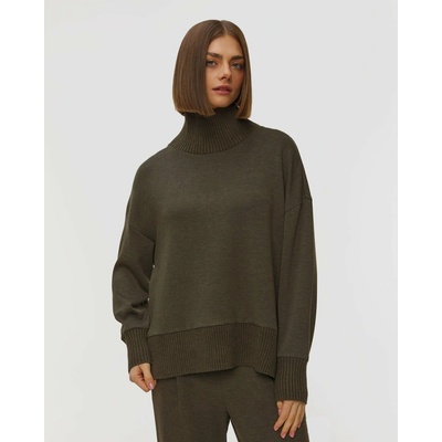 Varley Barker High Neck Sweat tmavozelená