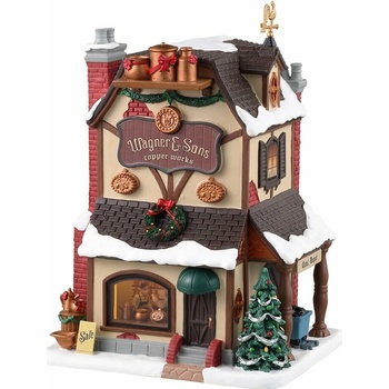 Svietiaci domček Lemax 35067 Wagner a synovia Medený riad