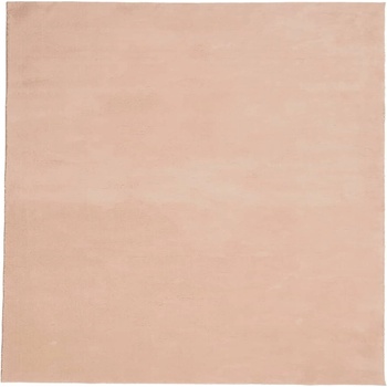 Килим HUARTES с къс косъм, мек и миещ се, руж, 240x240 см