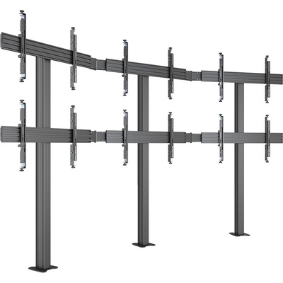 Multibrackets Стойка за видео стена MBFMC 3x2U Multibrackets MB-4639, 32-65", регулируеми рамена, макс. 30 кг/дисплей, монтаж на пода, черен (7350105214639)