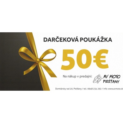 Darčeková poukážka 50€