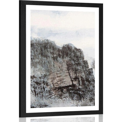Plakát s paspartou malba země - 30x45 no frame