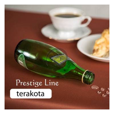 Obrus teflónový Prestige - terakota kruh 130cm Cik-Cak zatavenie
