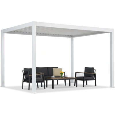 Garden Point Lagos 3x4 volně stojící terasová pergola bílá