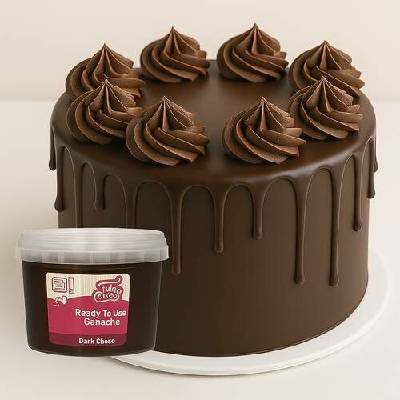 Funcakes Tmavá poleva Ganache Tmavá čokoláda 260 g