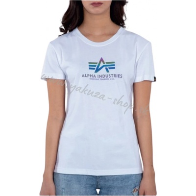 Alpha Industries New Basic T RAINBOW REFL PRINT Wmn White