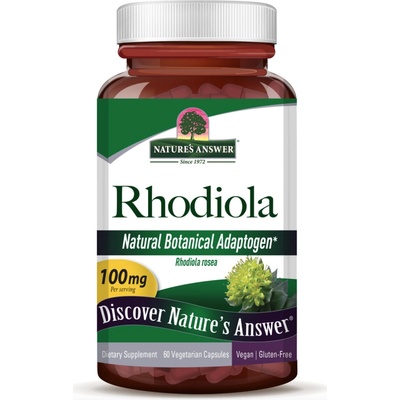 Nature's Answer Rhodiola extrakt 100 mg 60 rostlinných kapsúl