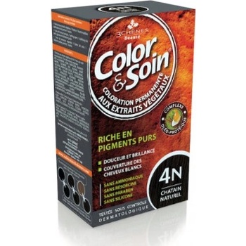 Color & Soin barva na vlasy 4N přírodní hnědá 135 ml