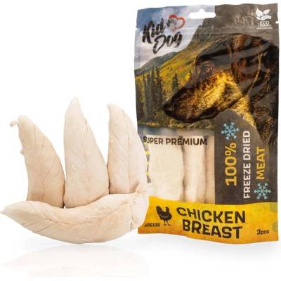 KIDDOG Super Premium 100% Цели пилешки гърди, сушени чрез замразяване, 50 g
