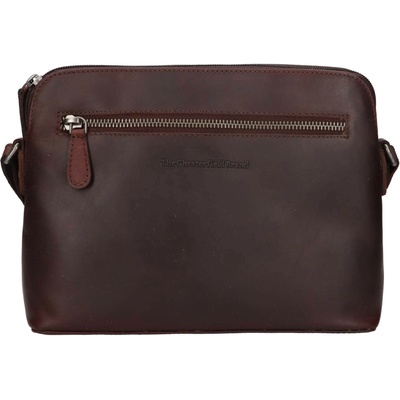 The Chesterfield dámská kožená crossbody kabelka Brand Nebraska hnědá