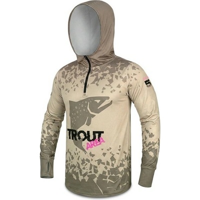Delphin tričko s kapucňou UV ARMOR 50+ Trout