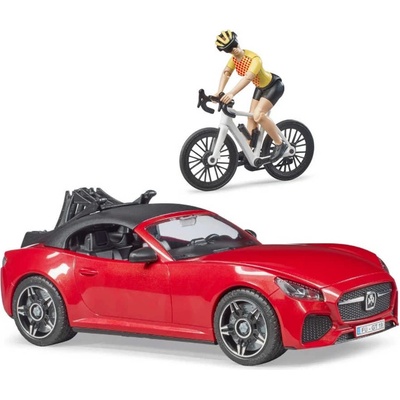 Bruder 3485 Roadster s cyklistkou