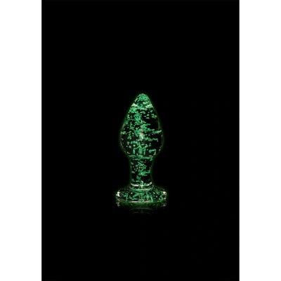 Ouch! Стъклен анален плъг - Свети в тъмното - Малък