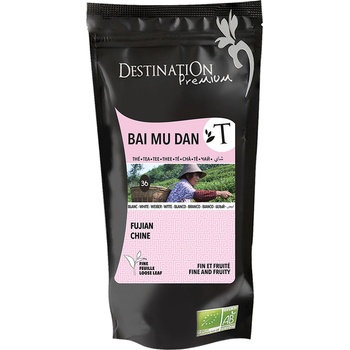 BioNebio Destination Bio bílý čaj Bai Mu Dan 50 g