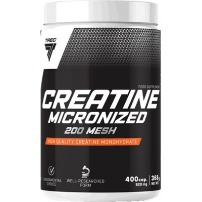 Trec Nutrition Creatine Micronized 200 Mesh | High Quality Creatine Monohydrate Caps [400 капсули]